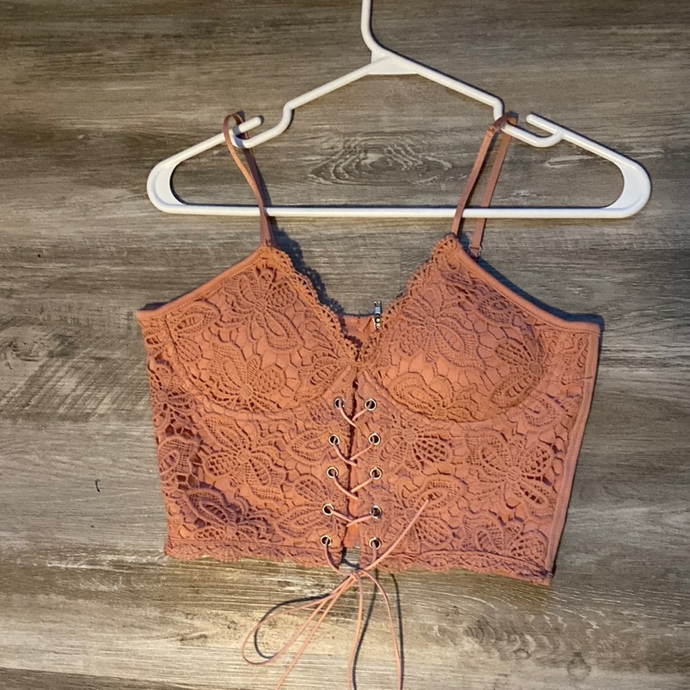 SHEIN - embroidered pink top